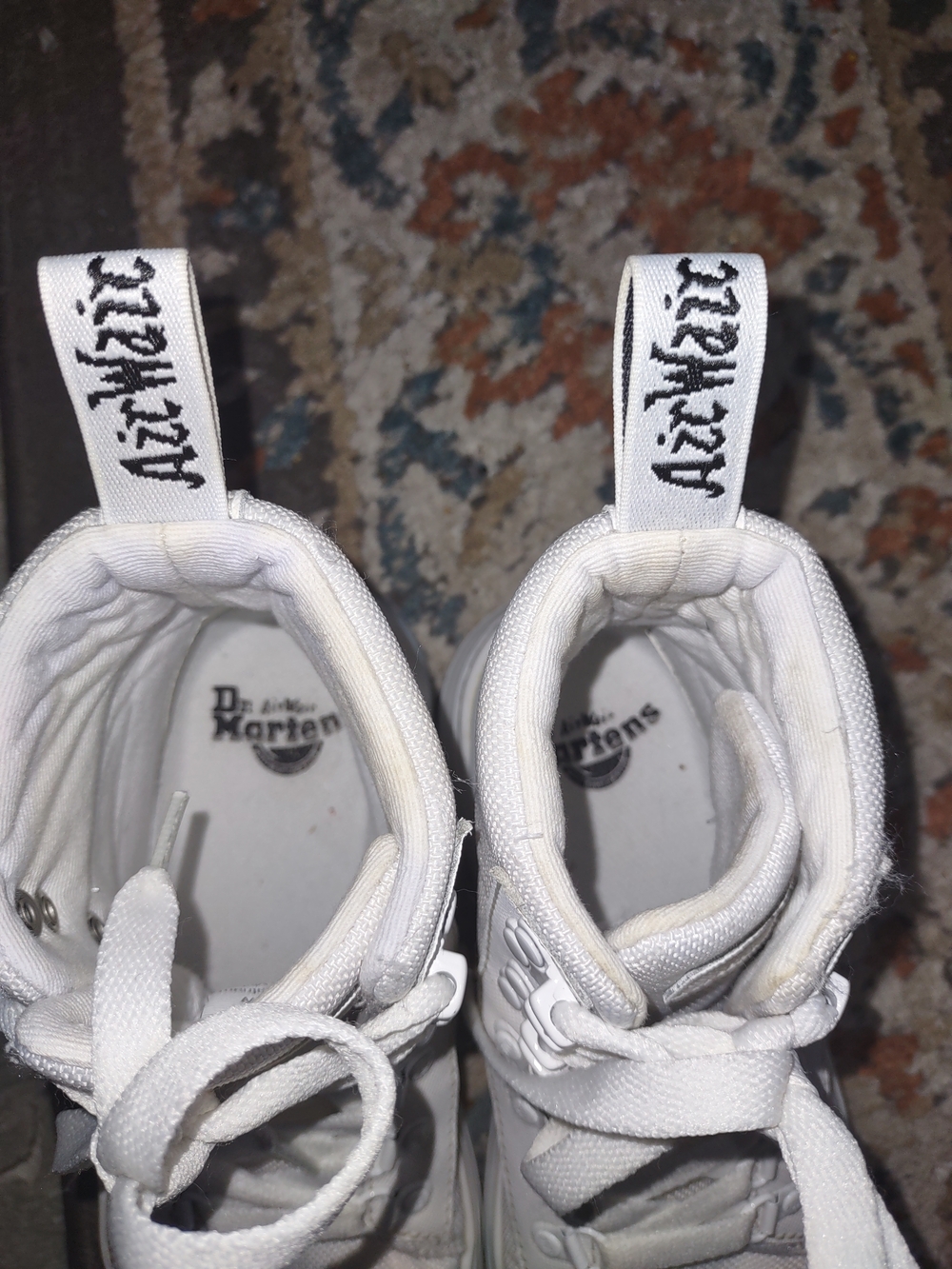 Dr. Martens White High-Top Sneakers Size 5 - Picture 4 of 8